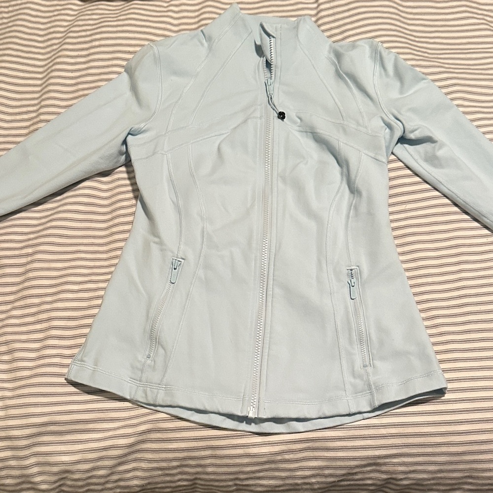 Light Blue Women's Zip-Front Jacket